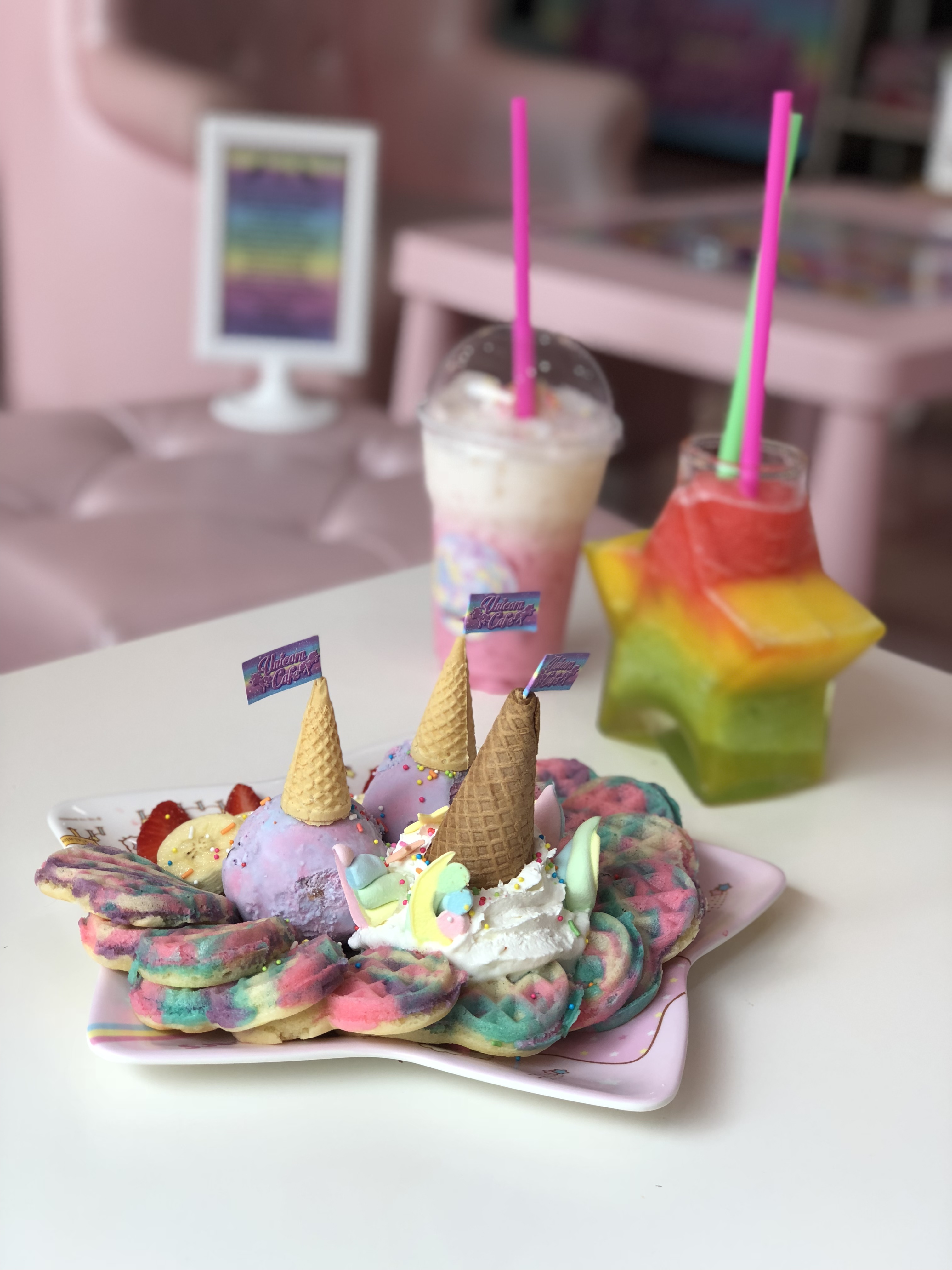 The food in Unicorn cafe